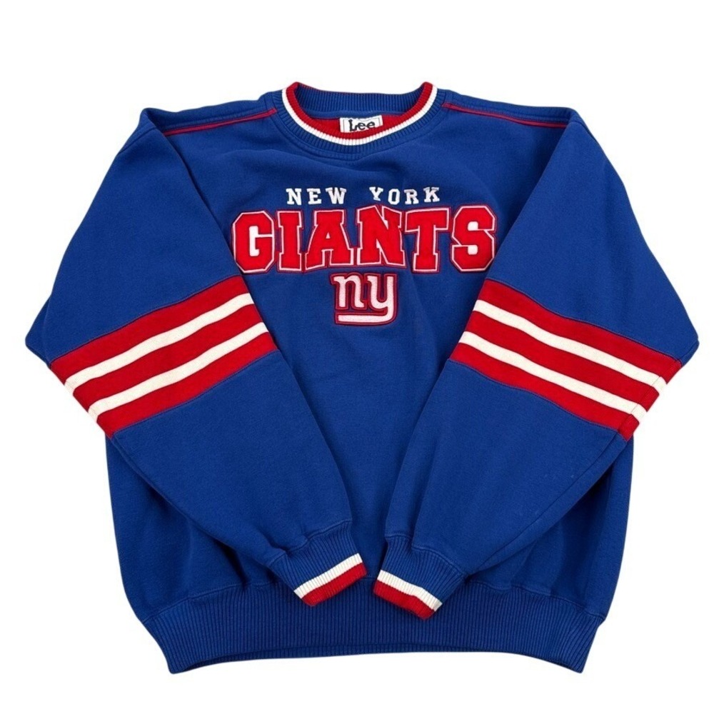 Lee Sports Vintage New York Giants Sweatshirt Men Large NFL Crew Pullover 90s